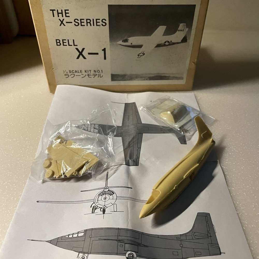 X-series Bell X-1 Rare Resin Model Kit Japan Japanese? Unstarted New.